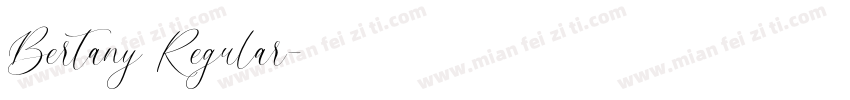Bertany Regular字体转换